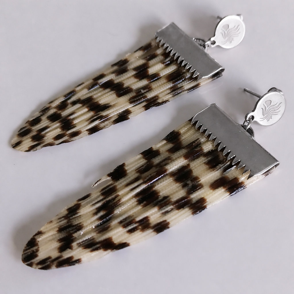 Lionfish Tail Fin Earrings