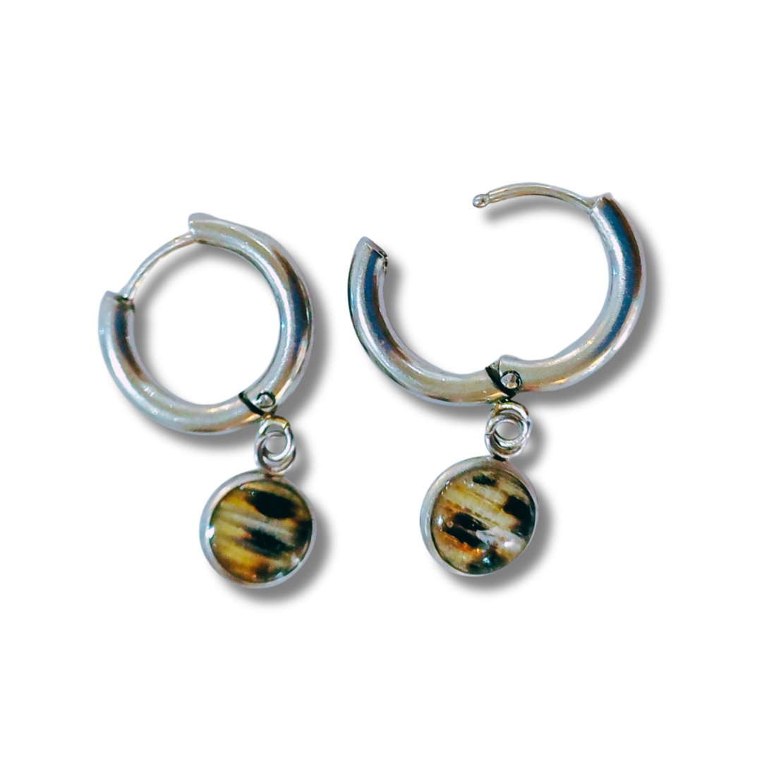 Earrings Hoops Lionfish Tail